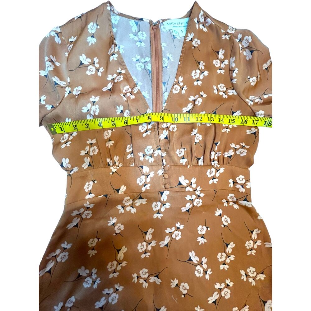 Saltwater Luxe Floral Mini Dress - Size S - Picture 7 of 16